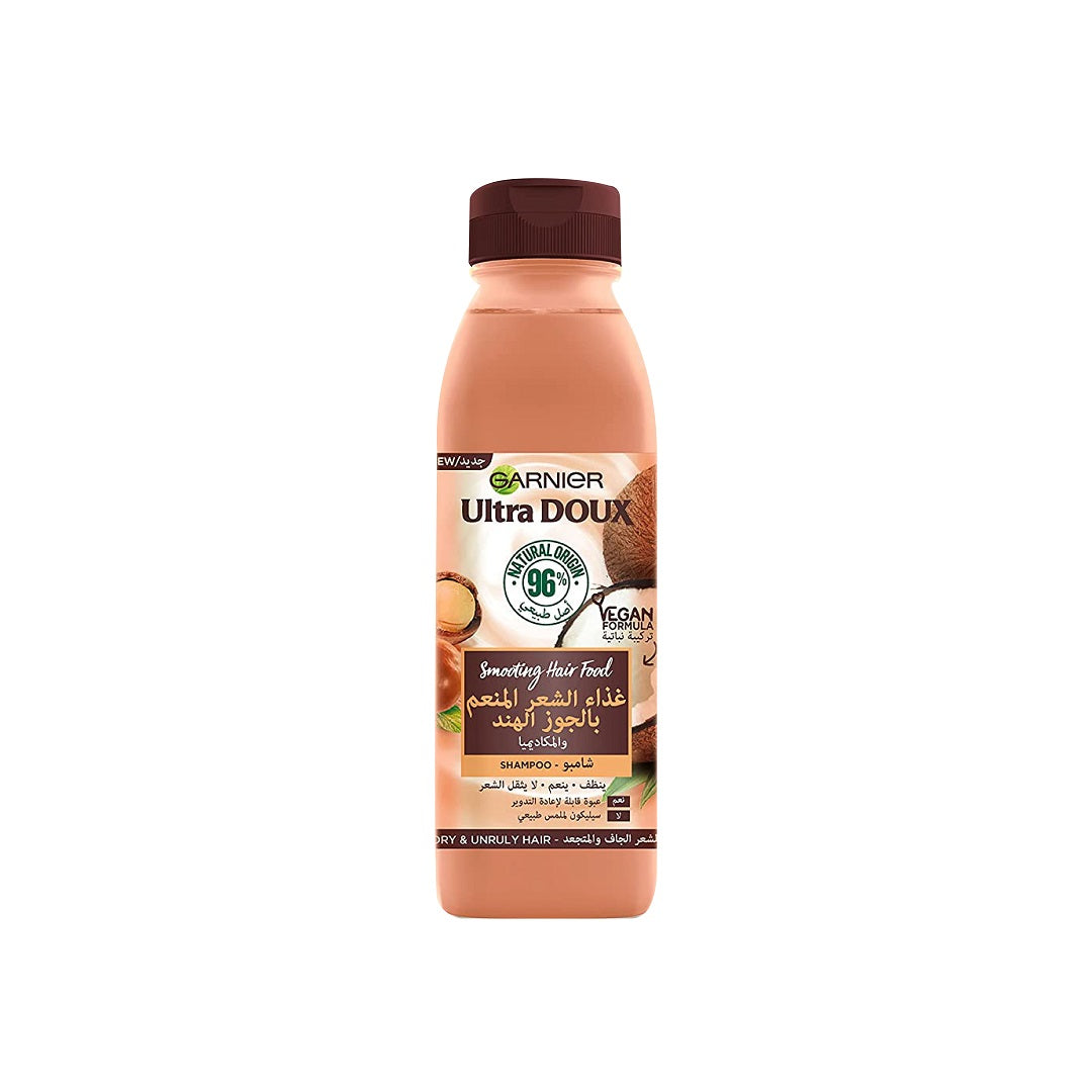Garnier Ultra DOUX Shampoo Mit Kokos & Macadamia, 250 Ml – 4er-Pack, Ohne Silikone & Parabene