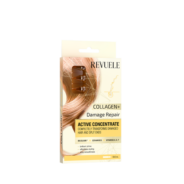 Revuele Ampoules Active Hair Concentrate Collagen Damage Repair 85ml