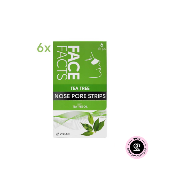 Face Facts Tea Tree Nose Pore Strips 6 pcs