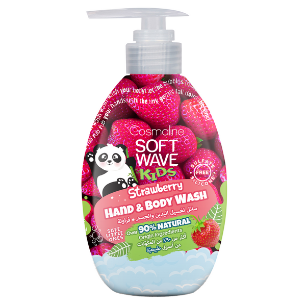 Cosmaline Softwave Kids Hand And Body Wash Strawberry 550ml