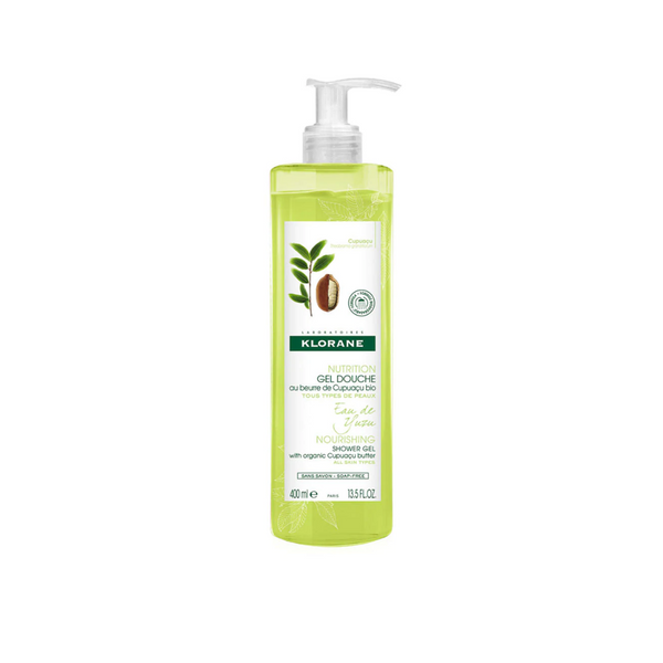 Klorane Nourishing Shower Gel with Organic Cupuaçu Butter - All Skin Types 400ml
