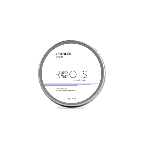 Roots Natural Beauty Lavender Candle 215g