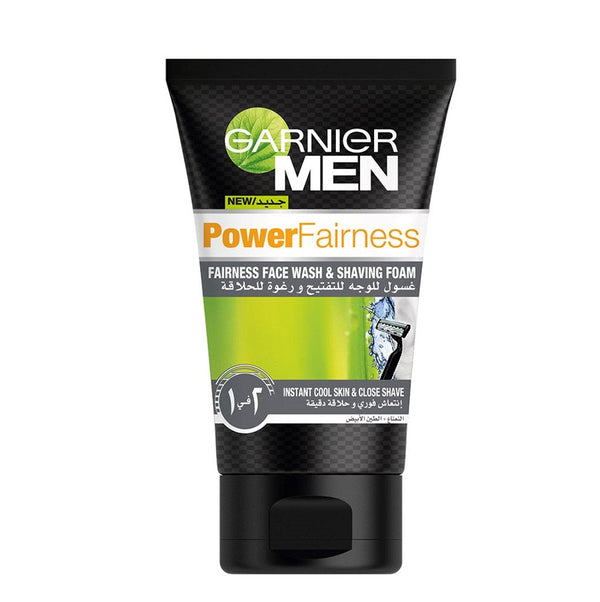 Garnier Men Power Fairness Face Wash & Shaving Foam