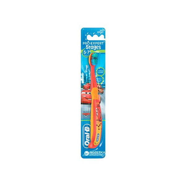 Oral B Stages 3 Cars Toothbrush - 5 To 7 Years